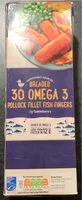 Mängden socker i Breaded Omega 3 Pollock Fillet Fish Fingers