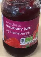 Mängden socker i Confiture de framboises (Seedless raspberry jam)