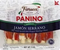 Mängden socker i Jamon Serrano Panino Dry-Cured Harm Wrapped Manchego Cheese