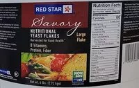 Mängden socker i Savory nutrional yeast flakes