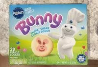 Mängden socker i bunny shape sugar cookie dough