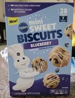 Mängden socker i Mini Sweet Biscuits: Blueberry