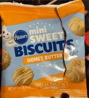 Mängden socker i Mini sweet biscuits honey butter