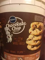 Mängden socker i Pillsbury chocolate chip cookie doughtub