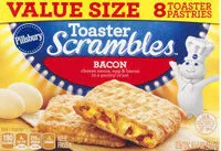 Mängden socker i Bacon Toaster Scrambles Pastries