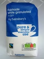 Mängden socker i Fairtrade Granulated Cane Sugar