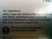 Mängden socker i Sainsbury's Corn Flakes 750g