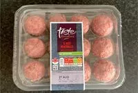 Mängden socker i 12 Beef Meatballs