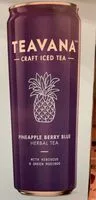 Mängden socker i Teavana craft iced tea pineapple berry blue