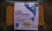 Mängden socker i Chunky 6 Cod fish fingers