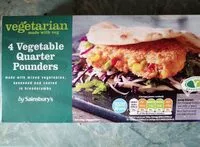 Mängden socker i Vegetable quarter pounders