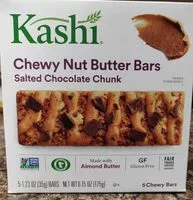 Mängden socker i Chewy nut butter bars (salted chocolate chunk)