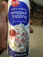 Mängden socker i Extra creamy whipped topping, extra creamy
