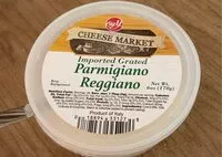 Mängden socker i Imported grated parmigiano reggiano