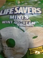 Mängden socker i Lifesavers wintogreen peg bag