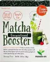 Mängden socker i Maeda en matcha booster unsweetened