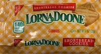 Mängden socker i Lorna Doone Cookies 1X1 Oz