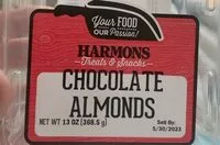 Mängden socker i Harmons chocolate almonds