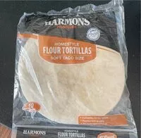 Mängden socker i Harmons Homestyle Flour Tortillas