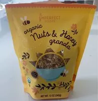 Mängden socker i Organic nuts and honey granola