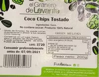 Mängden socker i Coco chips tostado