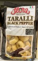 Mängden socker i Taralli by flora italian snack cracker all natural
