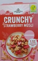 Mängden socker i Crunchy strawberry müsli