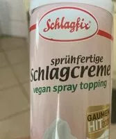 Mängden socker i Vegan spray topping