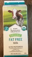 Mängden socker i Fat free organic milk