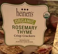 Mängden socker i Organic rosemary thyme Crisp crackers