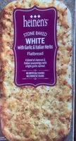 Mängden socker i Stone baked white with garlic and italian herb flat bread