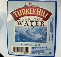 Mängden socker i Turkey hill spring water