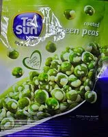 Mängden socker i coated green peas