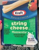Mängden socker i Kraft string cheese Mozzarella