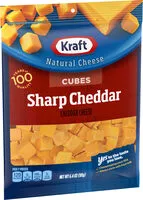 Mängden socker i Natural sharp cheese cubes