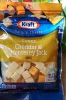 Mängden socker i Cheddar and monterrey jack cheese cubes