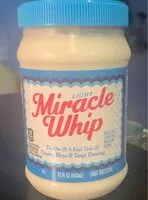 Mängden socker i Light Miracle Whip Creamy Mayo & Tangy Dressing