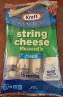 Mängden socker i String cheese