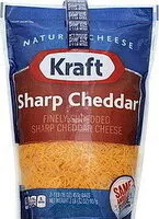 Mängden socker i Shredded cheddar cheese