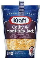 Mängden socker i Shredded colby & monterey jack cheeses