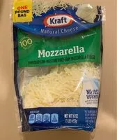 Mängden socker i Shredded low moisture part skim mozzarella cheese