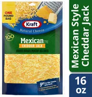Mängden socker i Mexican style shredded cheddar jack