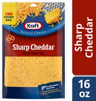Mängden socker i Shredded sharp cheddar cheese