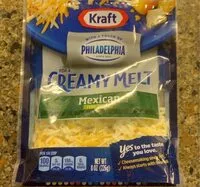 Mängden socker i Kraft Mexican Creamy Melt