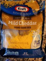 Mängden socker i Kraft finely shredded mild cheddar