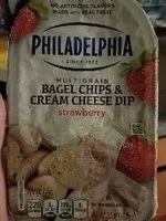 Mängden socker i Bagel chips & strawberry cream cheese dip