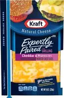 Mängden socker i Kraft expertly paired cheddar muenster cheese