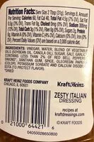 Mängden socker i Zesty italian dressing