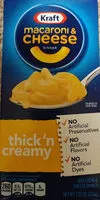 Mängden socker i Kraft Macaroni & Cheese thick n' Creamy