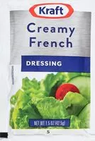 Mängden socker i Creamy french dressing packets